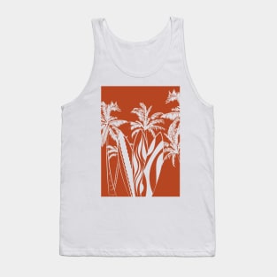 Palms sunset surf waves Tank Top